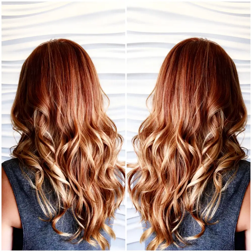 Balayage and ombre hair color result at Milk + Honey The Hair Lounge Cary NC